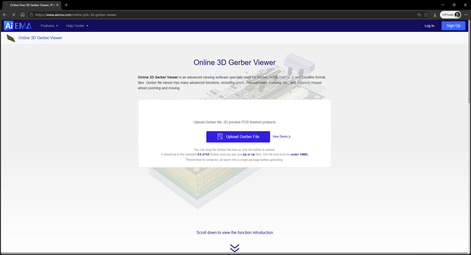 AIEMA 3D Gerber Viewer screenshot